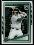 Nick Kurtz 2025 Panini Donruss Optic Silver Holo #154 Oakland Athletics