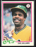 Earl Williams 1978 Topps #604 Oakland Athletics