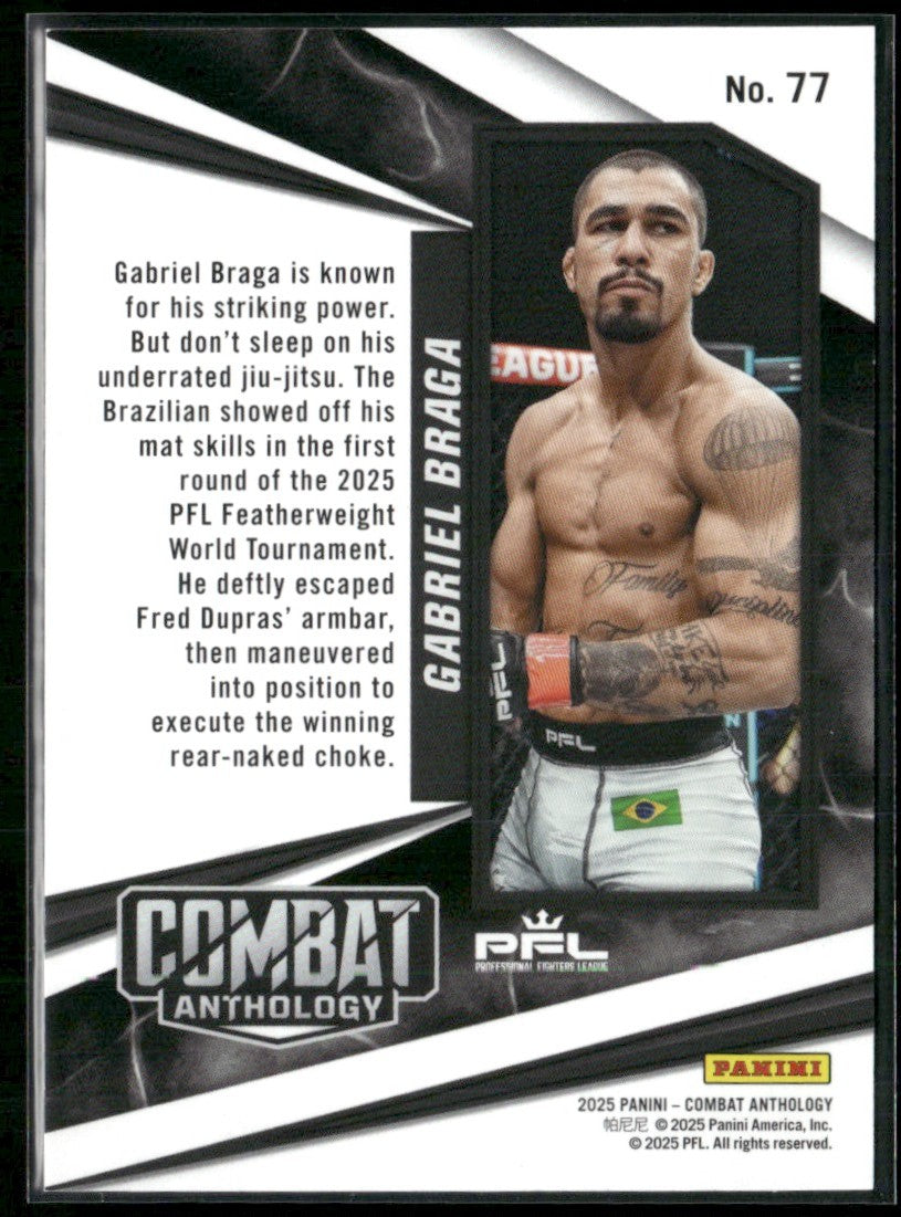 Gabriel Braga 2025 Panini Combat Anthology Red /199 #77