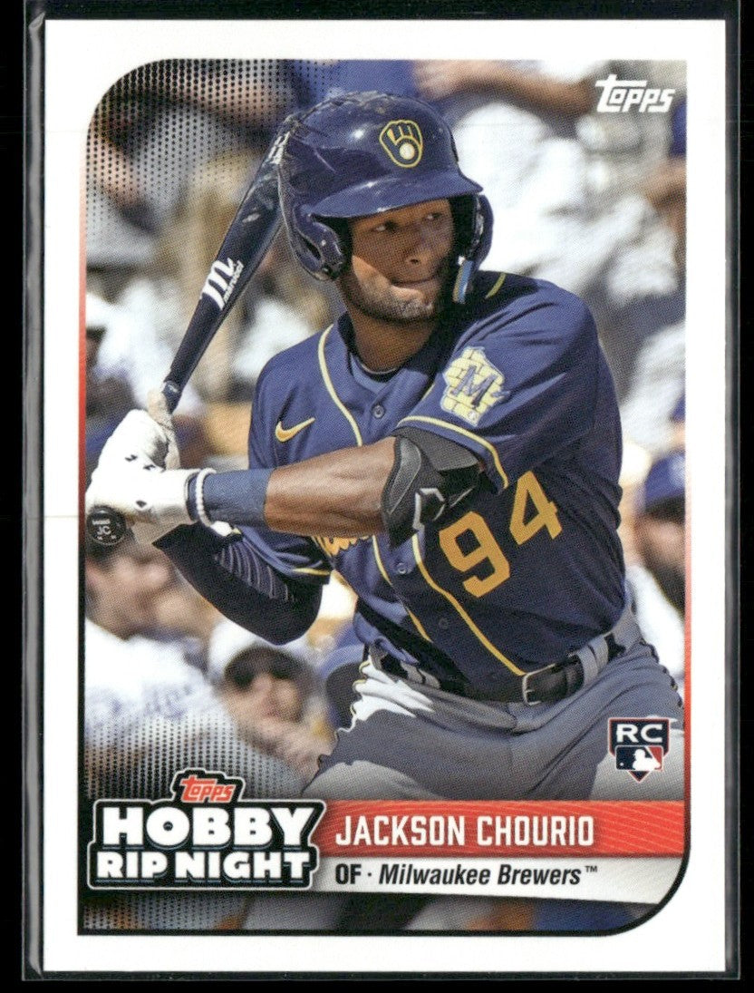 Jackson Chourio 2024 Topps Hobby Rip Night RC #22 Milwaukee Brewers