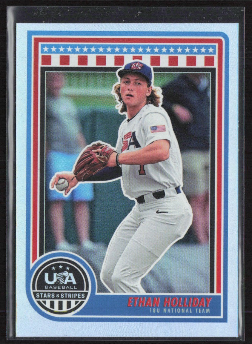 Ethan Holliday 2025 Panini Stars & Stripes #14 USA