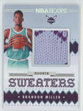 Brandon Miller 2023 Hoops Winter Rookie RC Sweaters #RSW-BML Charlotte Hornets