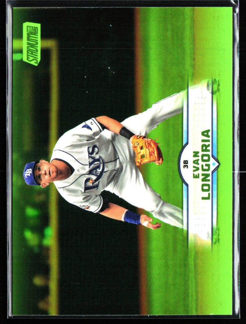 Evan Longoria 2025 Topps Stadium Club Lime Green Foil #110 Tampa Bay Rays