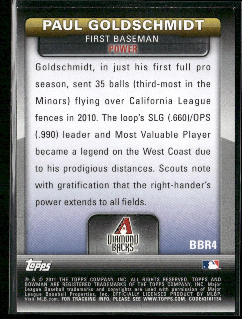 Paul Goldschmidt 2012 Bowman's Brightest #BBR4 Arizona Diamondbacks