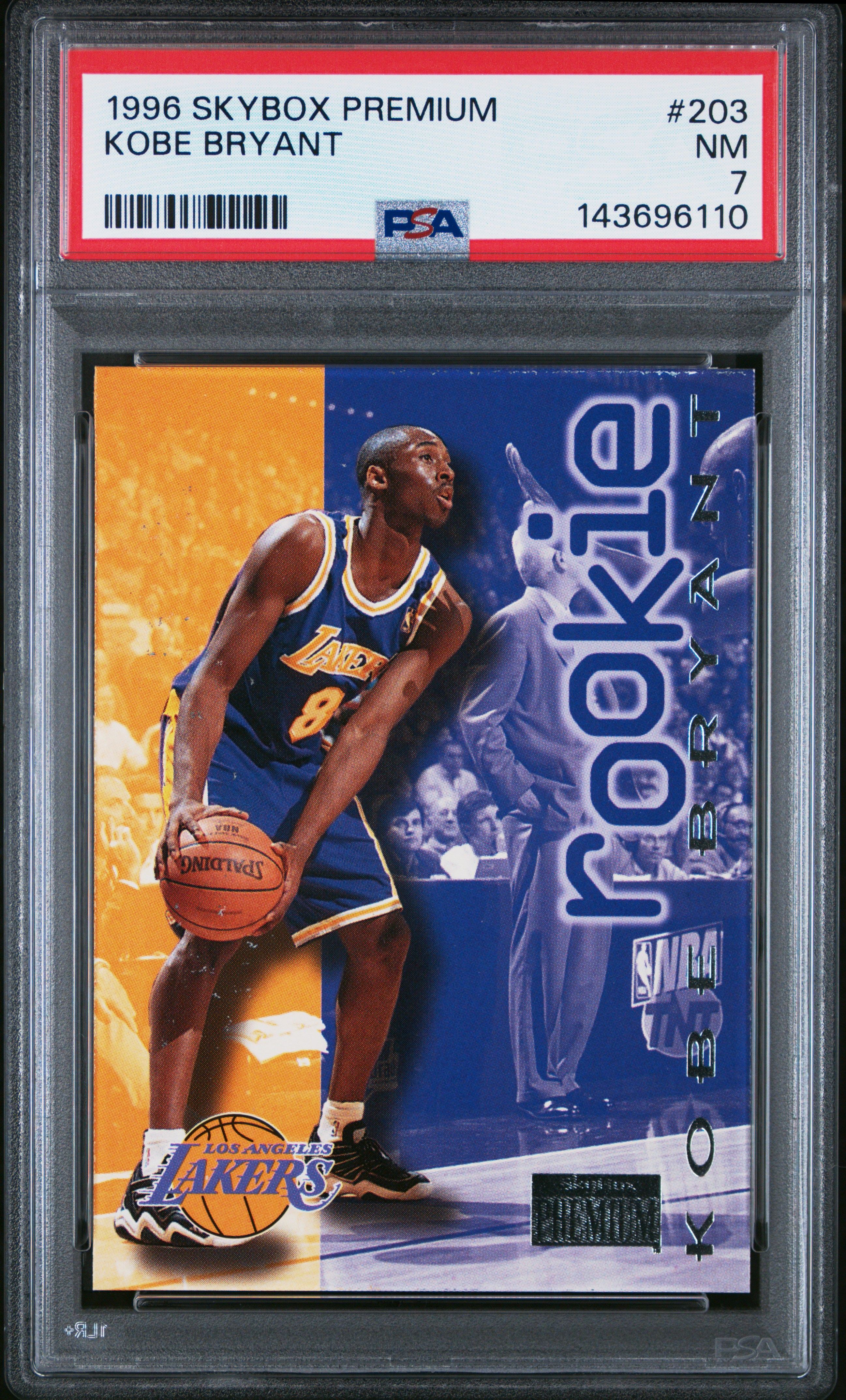 Kobe Bryant 1996 Skybox Premium psa 7 #203 Los Angeles Lakers