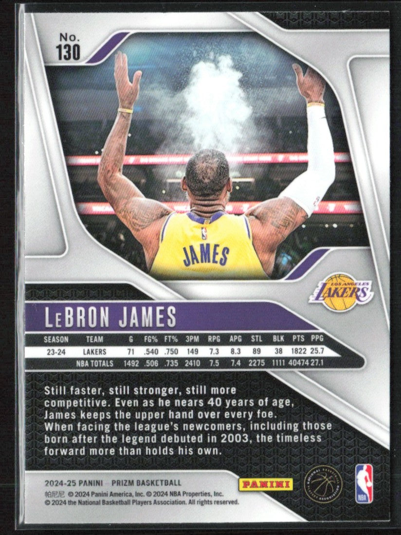 LeBron James 2024 Panini Prizm #130 Los Angeles Lakers