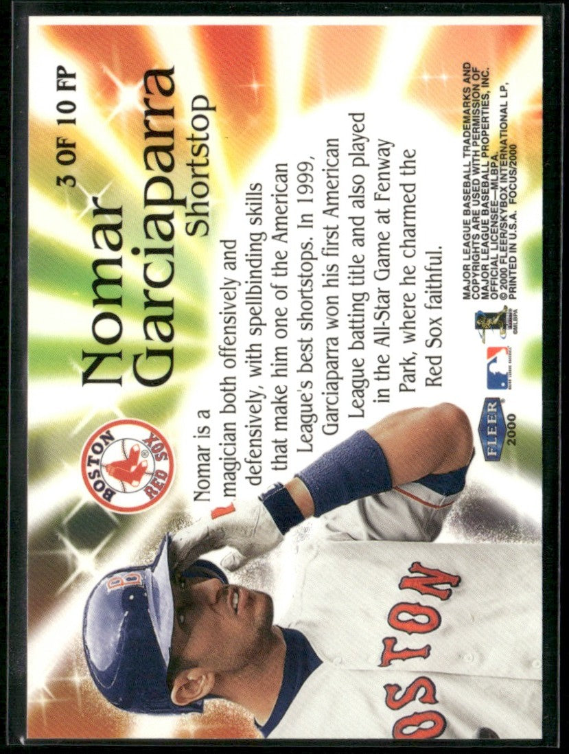 Nomar Garciaparra 2000 Fleer Focus Pocus #3 Boston Red Sox