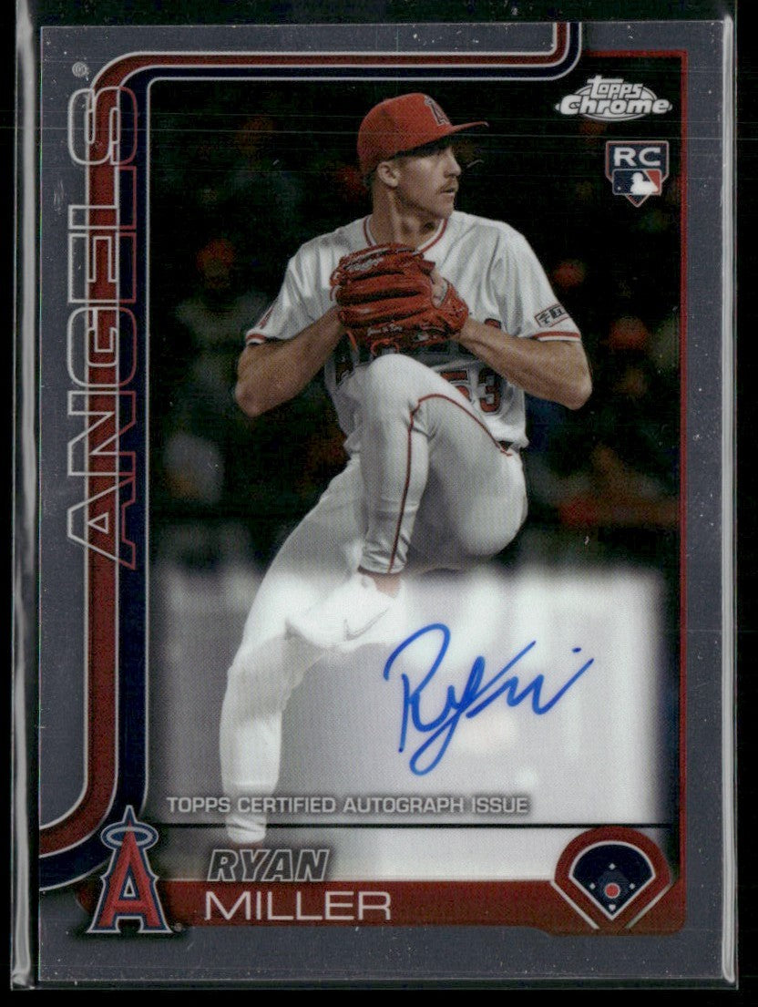 Ryan Miller 2025 Topps Chrome RC AUTO #RA-RM Los Angeles Angels