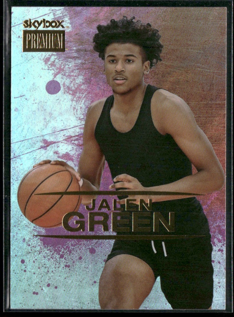 Jalen Green 2021 Skybox Premium Metal Universe Champions #S-40 Houston Rockets