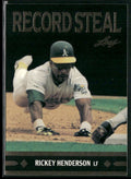 Rickey Henderson 1991 Leaf Gold Rookies Record Steal RC #BC26 Oakland Athletics