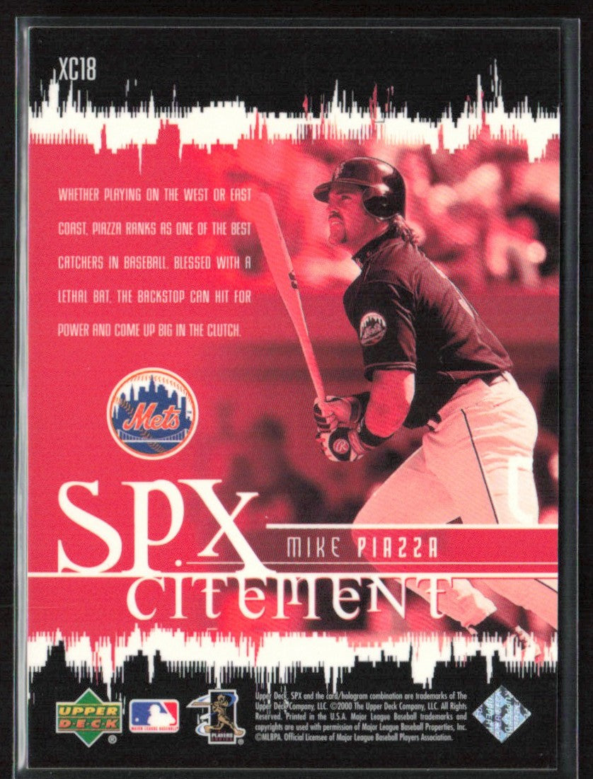Mike Piazza 2000 SPx Citement #XC18 New York Mets