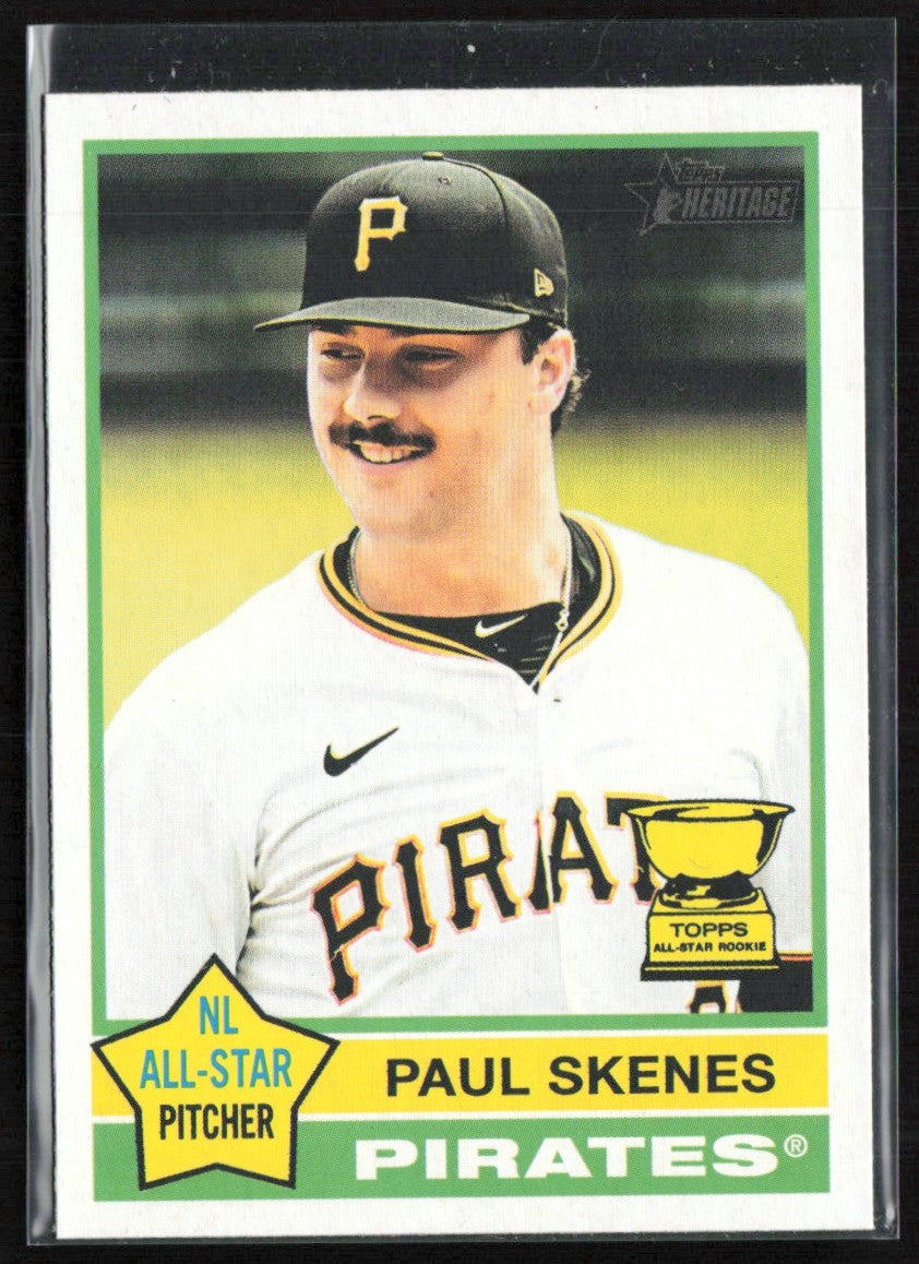 Paul Skenes 2025 Topps Heritage #60 Pittsburgh Pirates