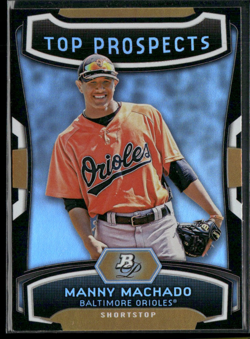 Manny Machado 2012 Bowman Platinum Top Prospects #TP-MM Baltimore Orioles