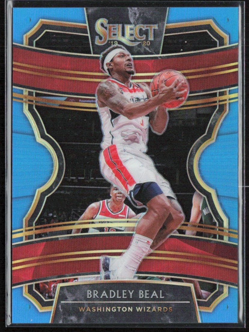 Bradley Beal 2019 Panini Select Light Blue Prizm /299 #66 Washington Wizards