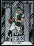 Aaron Rodgers 2024 Leaf Heroes & Prospects /199 #161 New York Jets