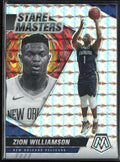 Zion Williamson 2020 Panini Mosaic Stare Masters Prizm #10 New Orleans Pelicans