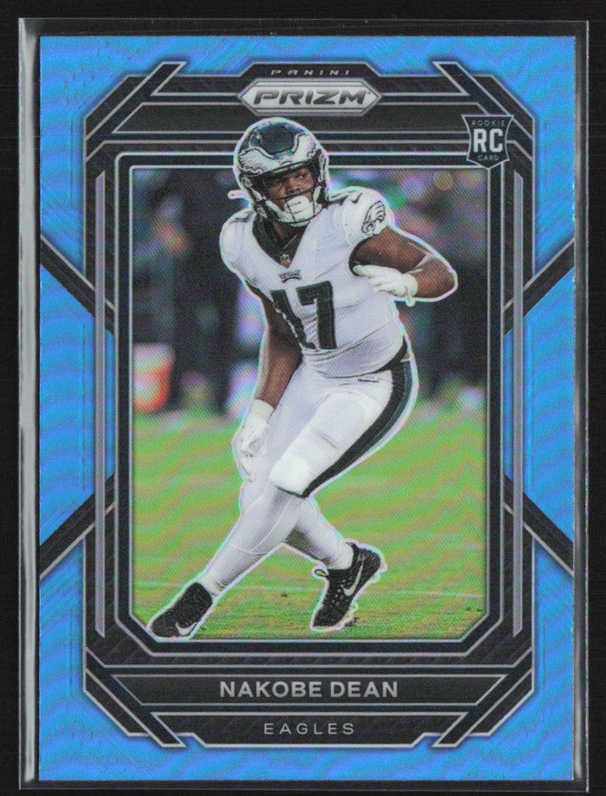 Nakobe Dean 2022 Panini Prizm Light Blue RC #399 Philadelphia Eagles