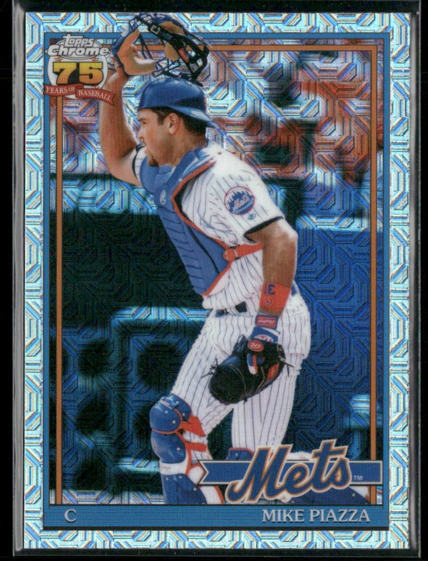 Mike Piazza 2026 Topps Chrome 1991 Silver Pack Mojo Refractor #91C-81