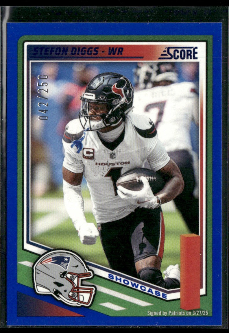 Stefon Diggs 2025 Score Showcase /250 #71 New England Patriots