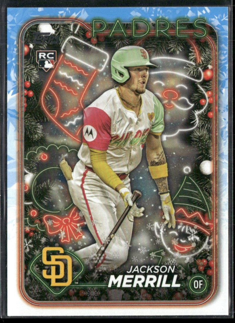 Jackson Merrill 2024 Topps Holiday RC #H160 San Diego Padres