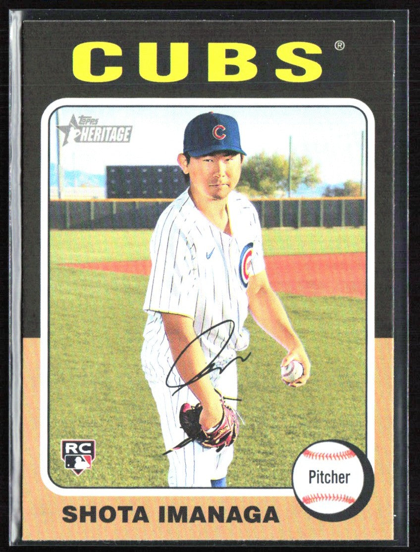 Shota Imanaga 2024 Topps Heritage High Number RC #564 Chicago Cubs
