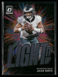 Jalen Hurts 2024 Donruss Optic Light It Up #19 Philadelphia Eagles