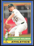 Grant Holman 2025 Topps Heritage Dark Blue RC #40 Athletics