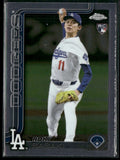 Roki Sasaki 2025 Topps Chrome RC #217 Los Angeles Dodgers