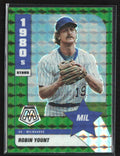 Robin Yount 2022 Panini Mosaic 1980's Stars Green Prizm #288 Milwaukee Brewers