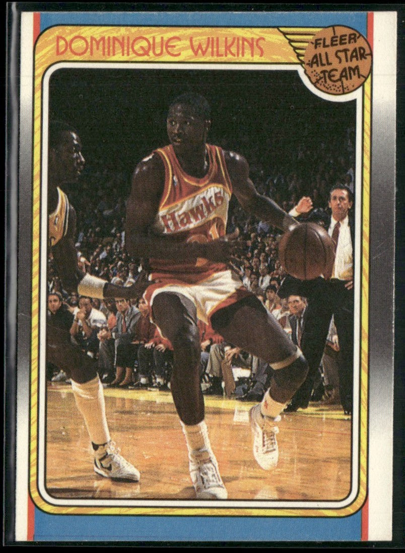 Dominique Wilkins 1988 Fleer All Star Team #125 Atlanta Hawks
