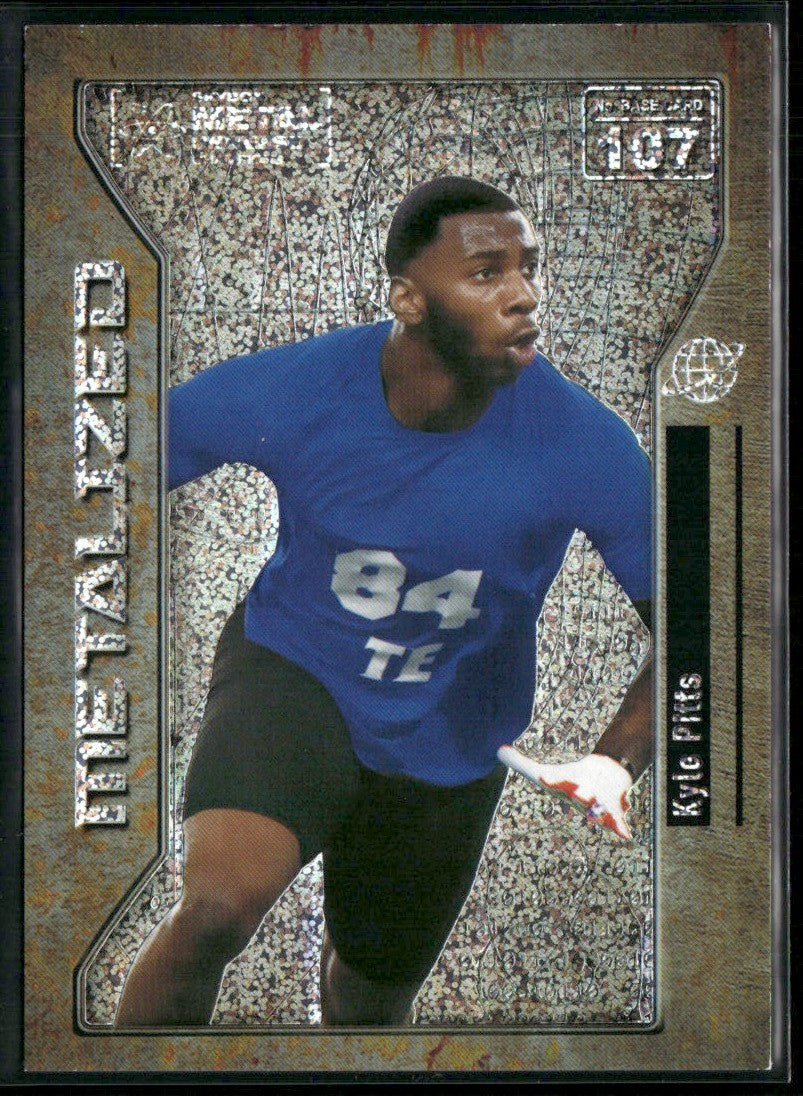 Kyle Pitts 2021 Skybox Metal Universe Champions Silver Dots RC /199 #107