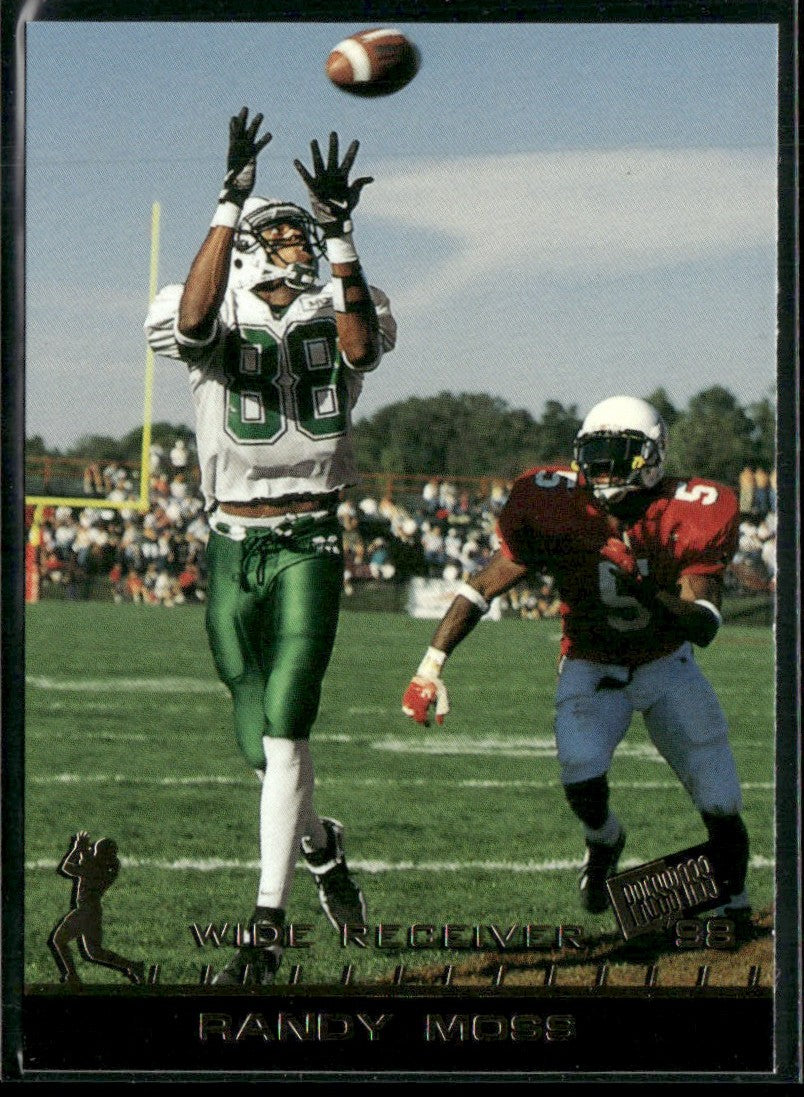 Randy Moss 1998 Press Pass Paydirt RC #5 Marshall Thundering Herd
