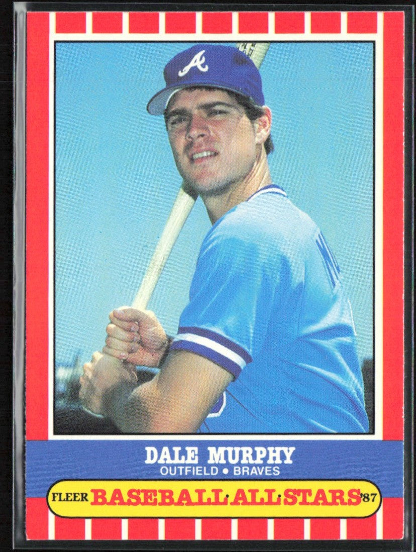 Dale Murphy 1987 Fleer Baseball All Stars #29 Atlanta Braves