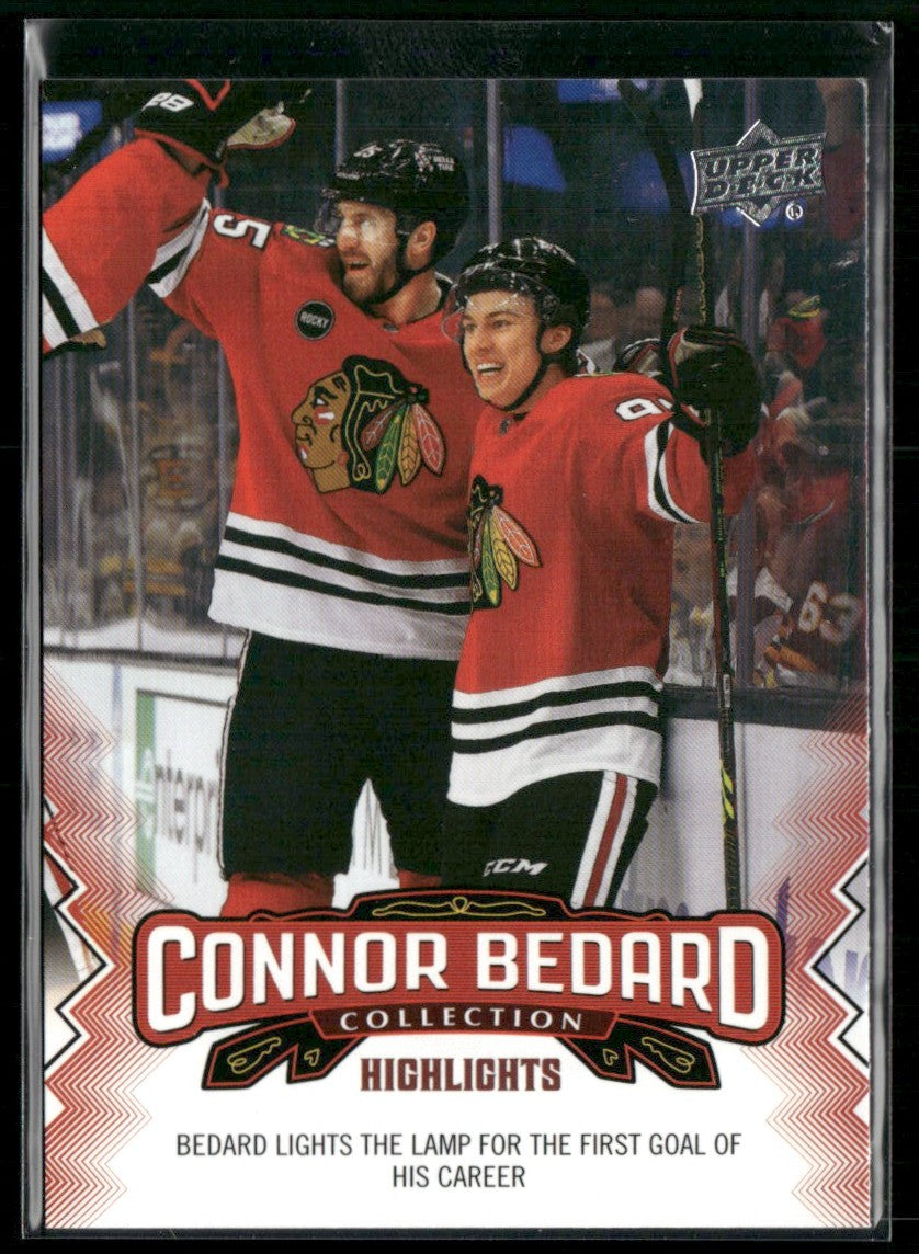 Connor Bedard 2023 Upper Deck Collection Highlights #12 Chicago Blackhawks