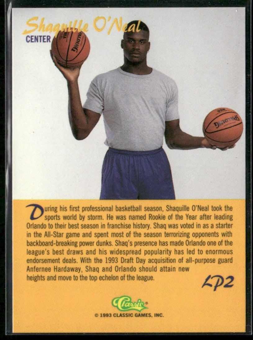 Shaquille O'Neal 1993 Classic Pro Line Live Limited Print /40,000 #LP2