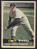 Chuck Stobbs 1957 Topps #101 Washington Senators