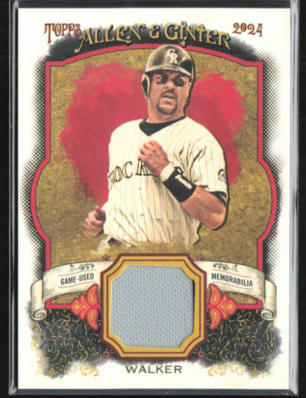 Larry Walker 2024 Topps Allen & Ginter Jersey #AGR-LW Colorado Rockies