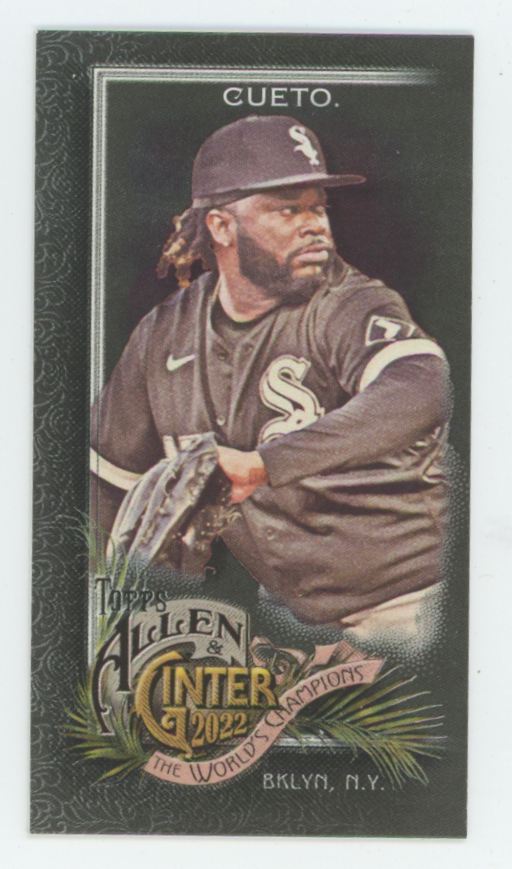 Johnny Cueto 2022 Topps Allen & Ginter Mini Black #305 Chicago White Sox
