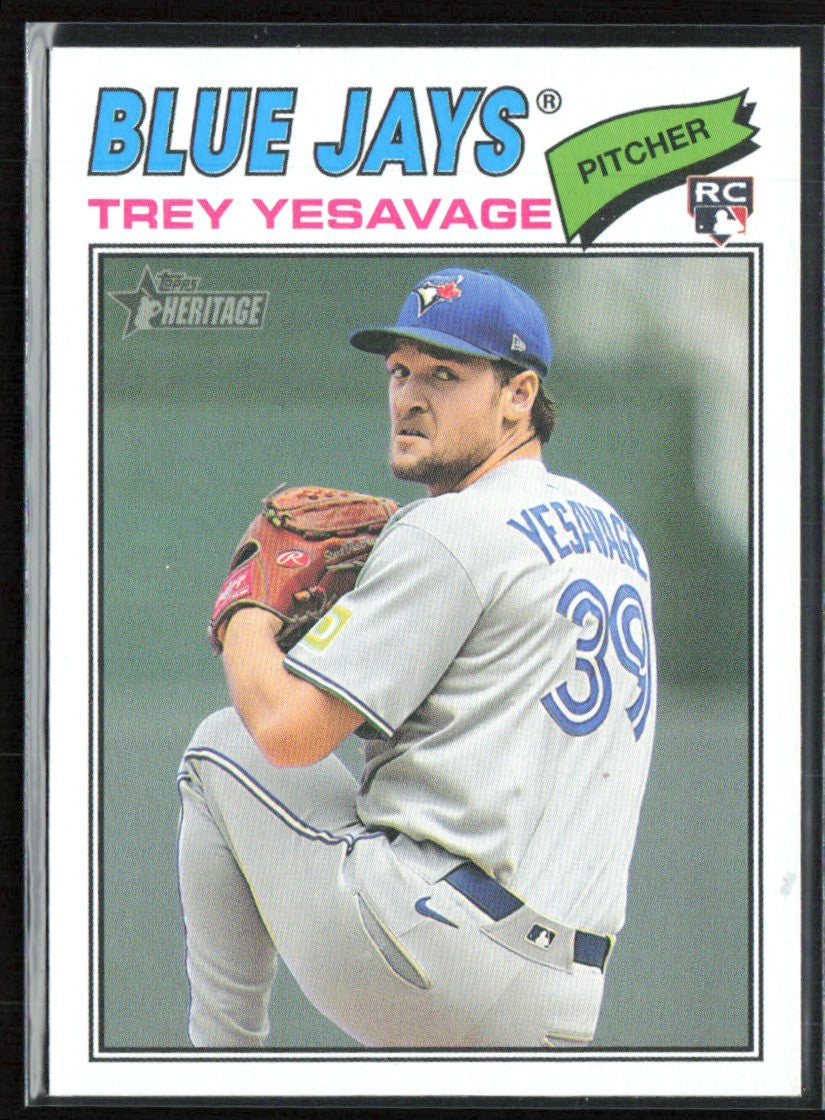 Trey Yesavage 2026 Topps Heritage RC #245 Toronto Blue Jays