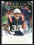 TreVeyon Henderson 2025 Panini Origins RC #105 New England Patriots