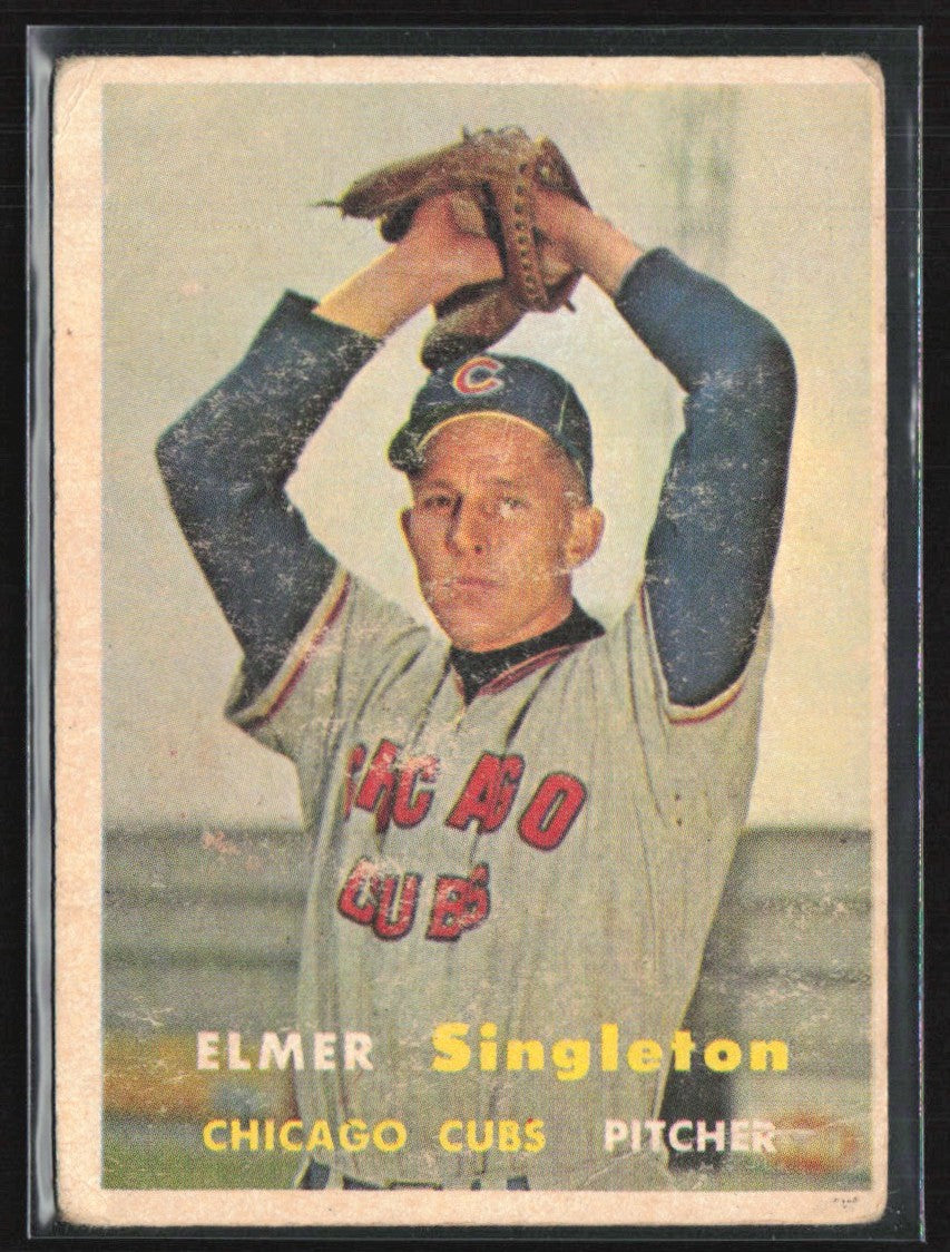 Elmer Singleton 1957 Topps #378 Chicago Cubs