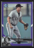 Jake Burger 2018 Bowman Chrome Refractor Purple /250 #BCP37 Chicago White Sox
