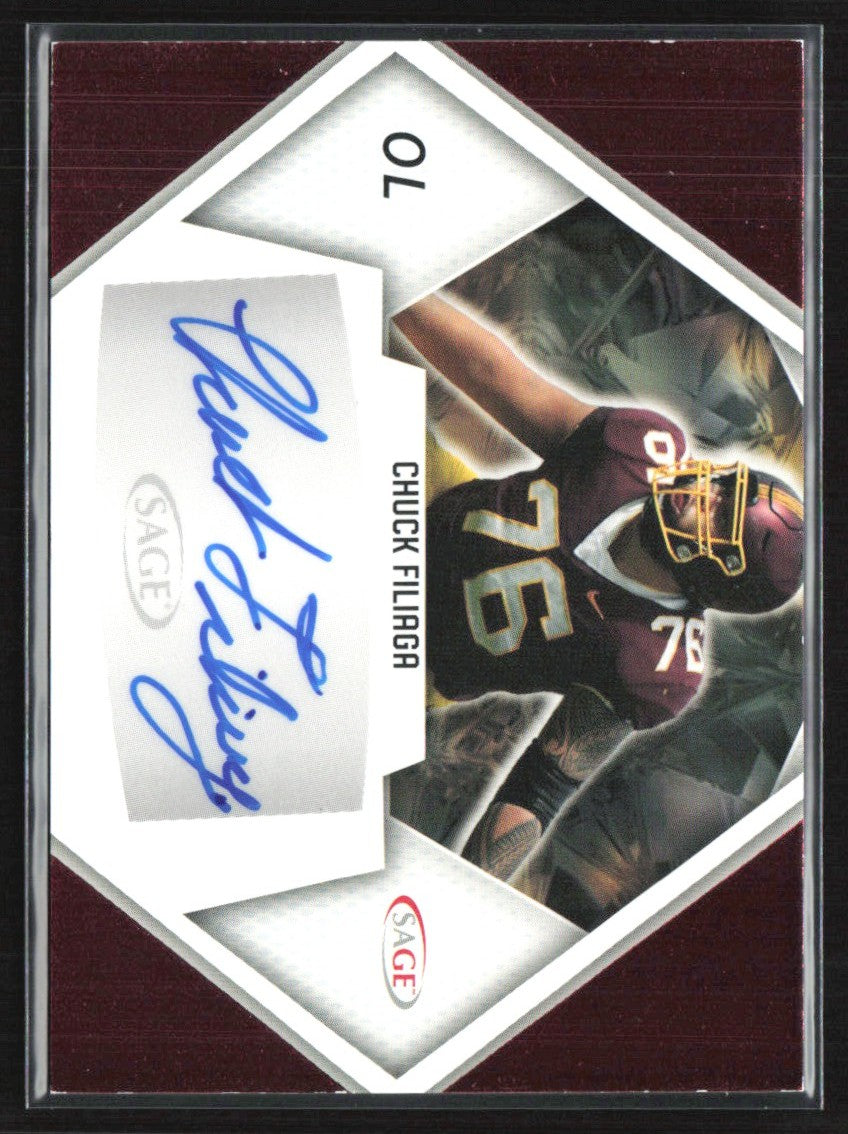 Chuck Filiaga 2023 SAGE High Series RC AUTO #A-CF Minnesota Golden Gophers