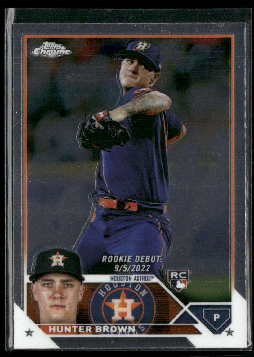 Hunter Brown 2023 Topps Chrome Update RC #USC163 Houston Astros
