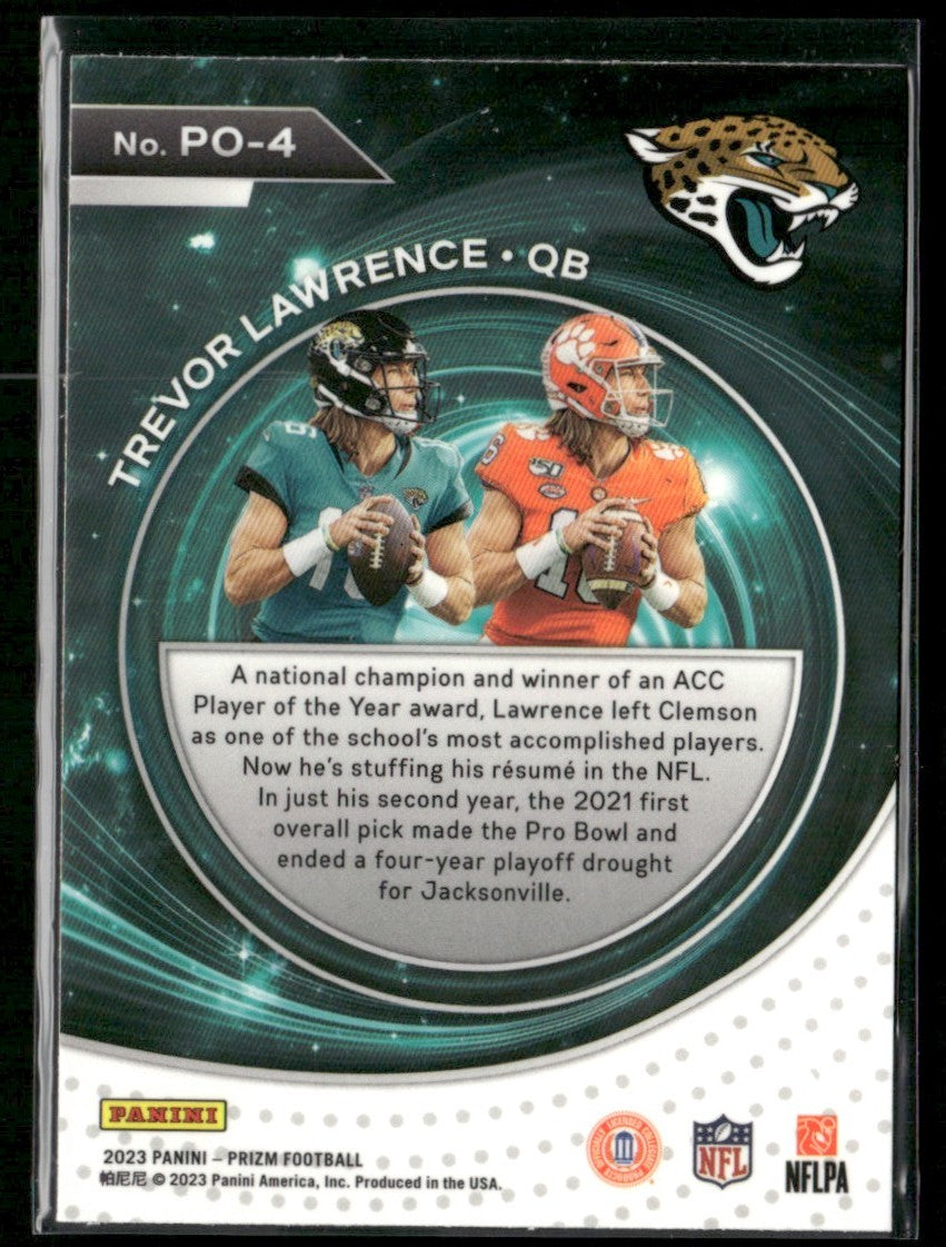 Trevor Lawrence 2023 Panini Prizm Portals #PO-4 Jacksonville Jaguars