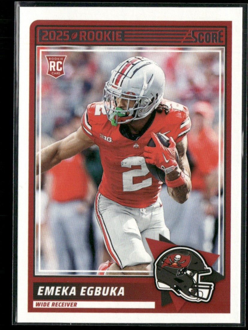 Emeka Egbuka 2025 Panini Score RC #2 Tampa Bay Buccaneers