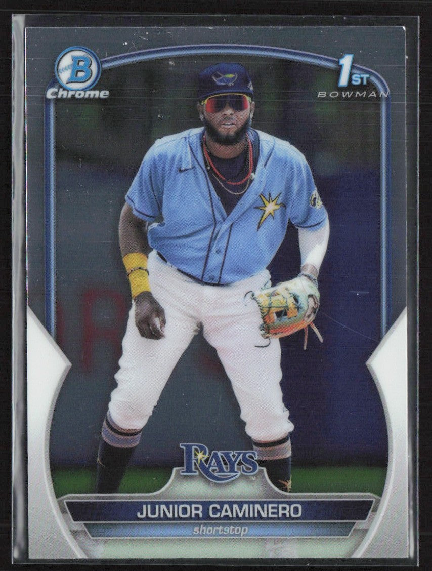 Junior Caminero 2023 Bowman Chrome 1st #BCP-61 Tampa Bay Rays