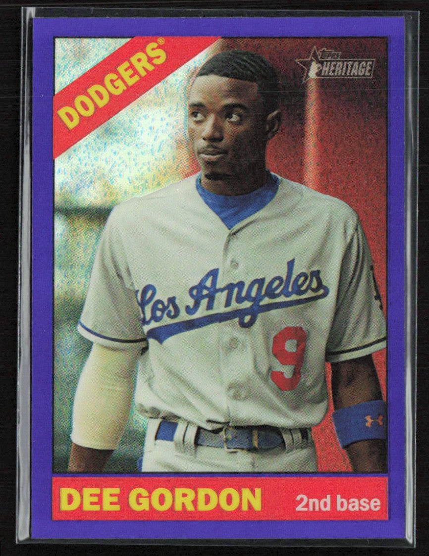 Dee Gordon 2015 Topps Heritage Chrome Purple Refractor #THC-441