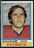 Bruce Barnes 1974 Topps RC #522 New England Patriots