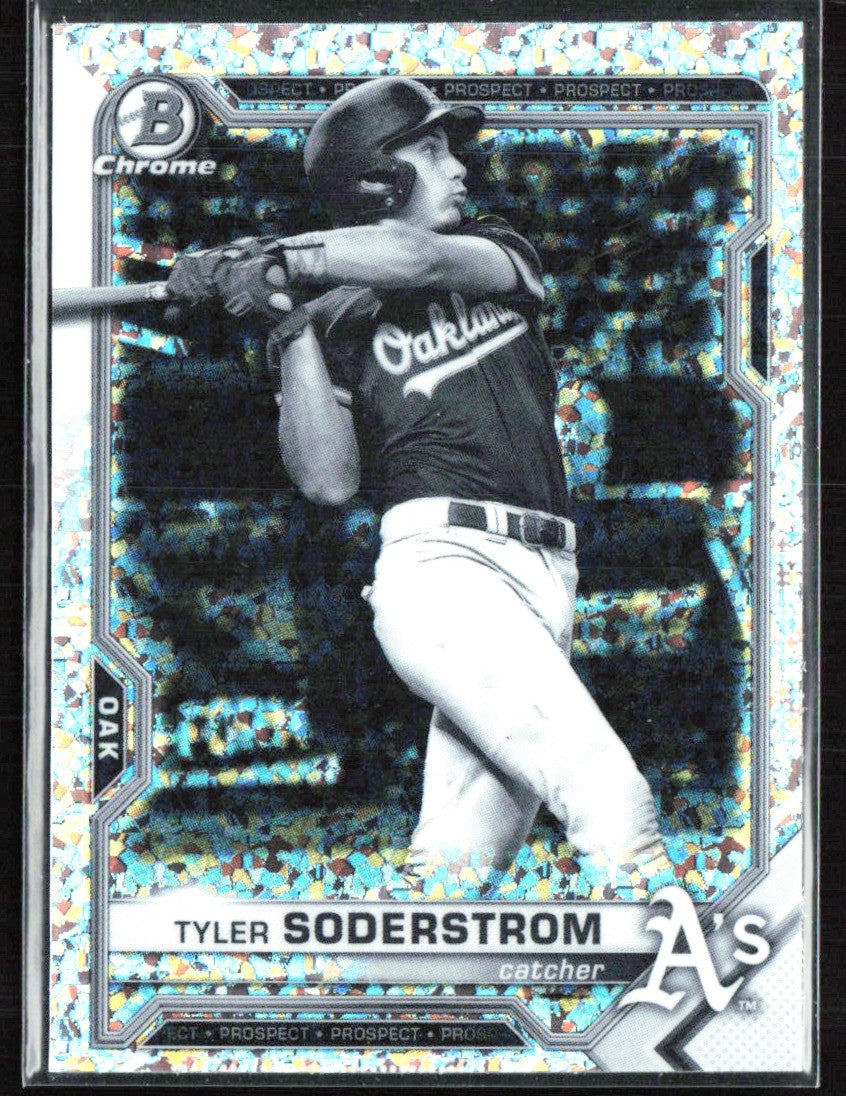 Tyler Soderstrom 2021 Bowman Chrome Black & White Mini-Diamond Refractor